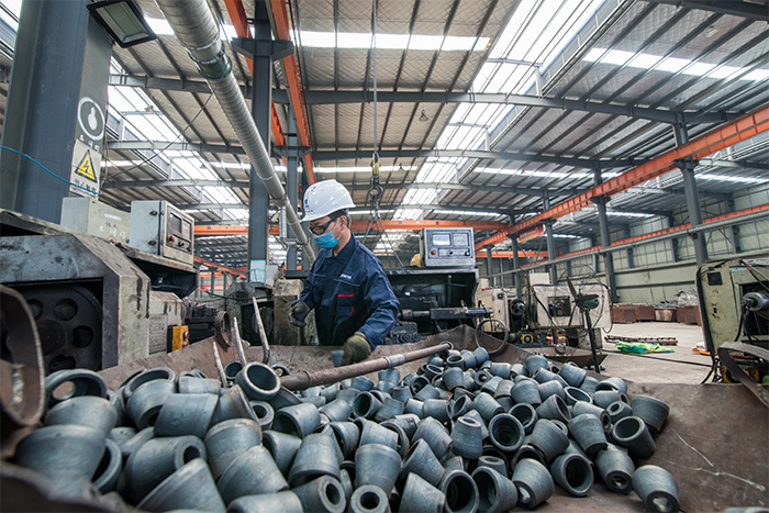 漳州网架配件-锥头加工车间